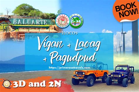 VIGAN – LAOAG – PAGUDPUD TOUR PACKAGE .